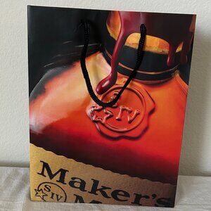 Makers Mark Whiskey Paper Shopping Bag with Handles